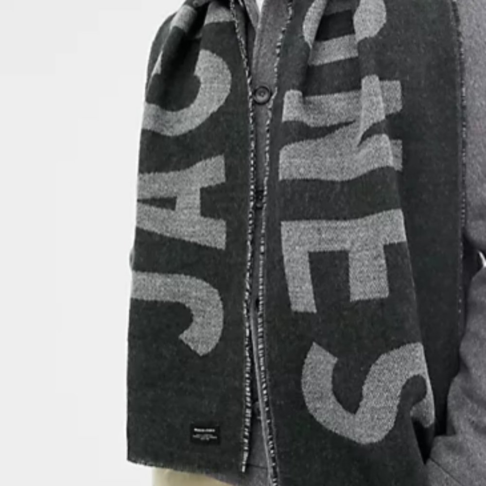 Jack & Jones Brand Spellout Scarf